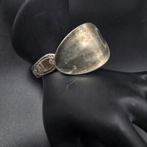 Roger Bros Silver Plated Spoon Bracelet Bangle Vintage Jewelry